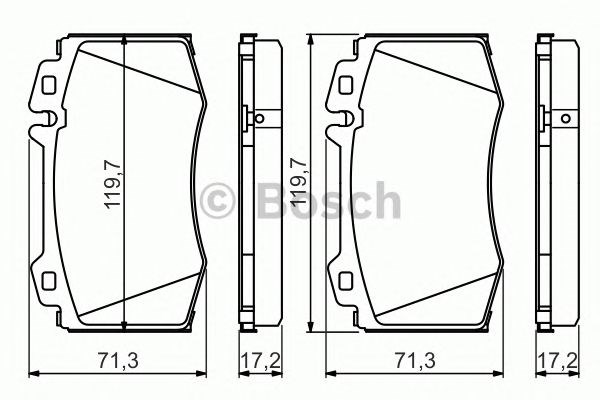 BOSCH 0986494576 Колодки тормозные передние дисковые в наличии Чернигов