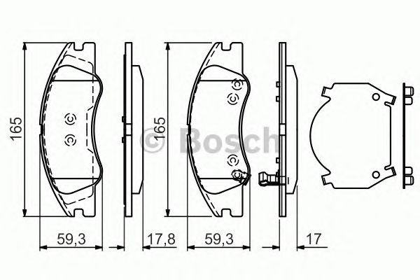 BOSCH 0986494577 Передние тормозные колодки в наличии Черкассы