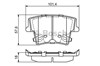 Колодки на тормоз задний дисковый 0986494678 BOSCH