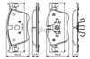 Колодки передние 0986494696 BOSCH