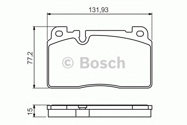 0986494702 BOSCH Передние тормозные колодки купить в Кривой Рог