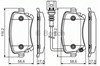 Задние дисковые колодки 0986495094 BOSCH