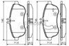 Колодки тормозные передние дисковые 0986495104 BOSCH