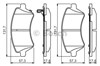 Колодки тормозные дисковые комплект 0986495243 BOSCH