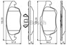 Тормозные колодки 0986495258 BOSCH