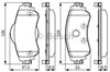 Колодки тормозные дисковые комплект 0986495304 BOSCH