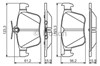 Колодки тормозные дисковые комплект 0986495346 BOSCH