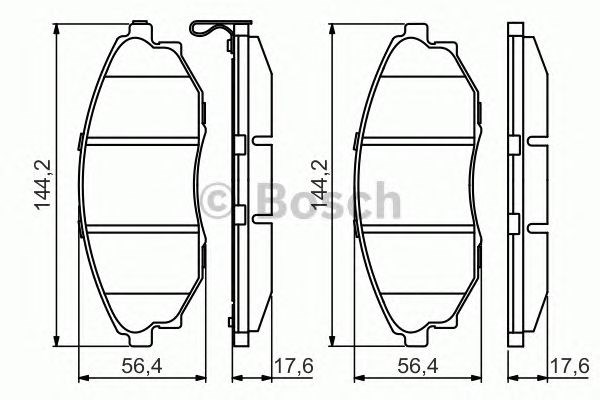 Колодки 0986495353 BOSCH