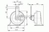 Клаксон 0986AH0507 BOSCH