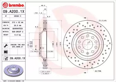 09A2001X Тормозные диски купить Ровно