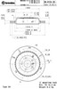 Задний тормозной диск 09R12421 BREMBO