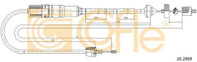 Трос сцепления 102969 COFLE
