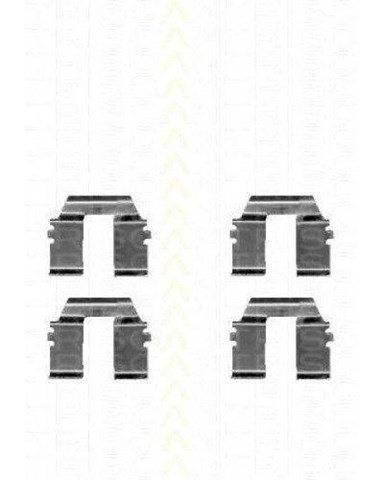 Пружинки зад. колодок, 96-03 (колодки без датчиков) 109-1232