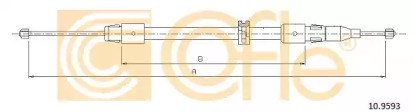 Трос ручного тормоза задний правый/левый 109593 COFLE
