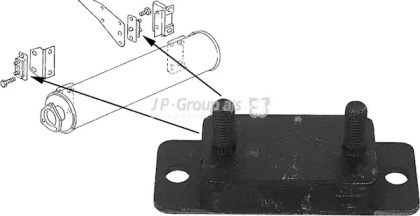 Подушки глушителя 1121603600 JP GROUP
