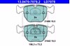 Передние тормозные колодки 13047070782 ATE