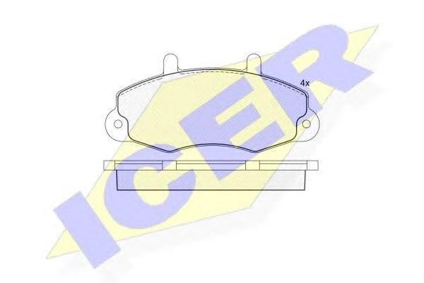 Передние тормозные колодки 140896 ICER