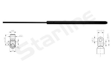 Амортизатор для багажника газовый 1414801 STARLINE