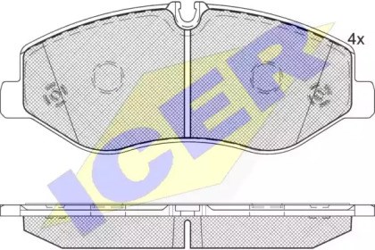 Колодки 142191 ICER