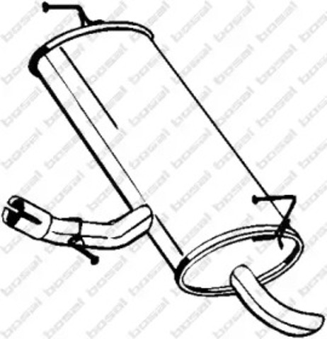 Выхлопная труба 145261 BOSAL
