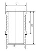 Гильза цилиндра 1463491000 GOETZE