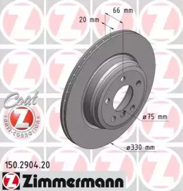 Задний тормозной диск 150290420 ZIMMERMANN