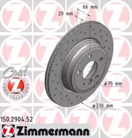 Задний тормозной диск 150290452 ZIMMERMANN