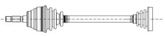 Полуось передняя левая 170883 METELLI