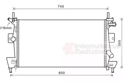 Радиатор основной 18002475 VAN WEZEL