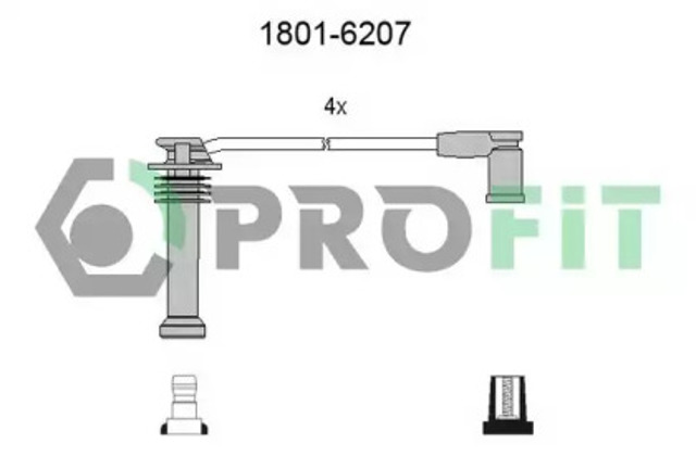 Провода высоковольтные, комплект 18016207 PROFIT