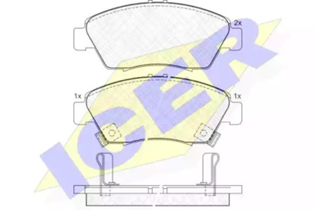 Колодки 180959 ICER
