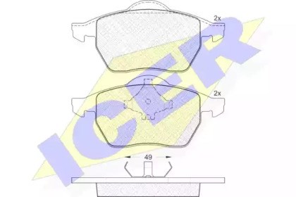 Колодки 181139 ICER