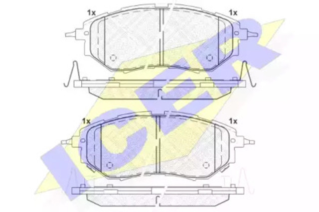 Колодки 181697 ICER