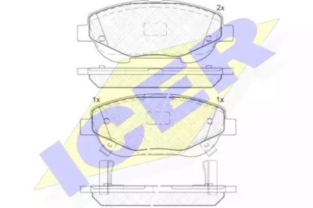 Колодки 182022 ICER