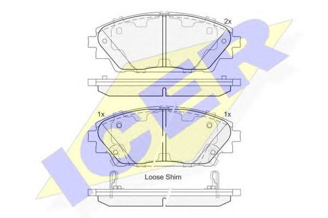 Колодки 182171 ICER