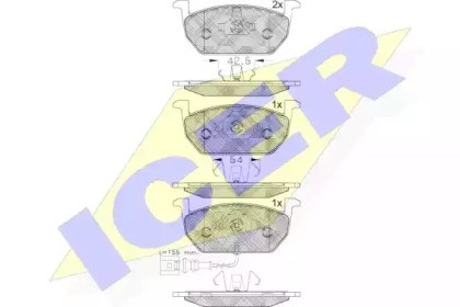 Колодки 182189 ICER