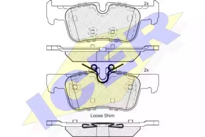 ICER 182193 Задние тормозные колодки в наличии Чернигов