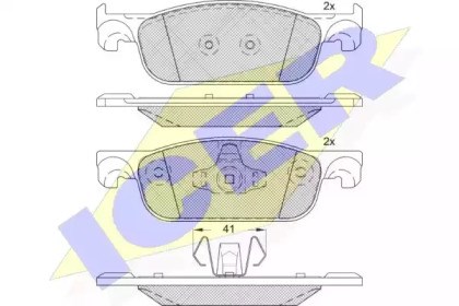 Колодки тормозные 182274 ICER