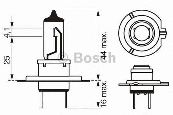 Лампочка дальнего света 1987302075 BOSCH