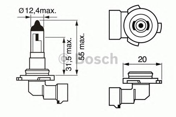 Лампа 1987302083 BOSCH