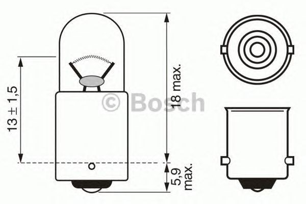 Лампа автомобильная 1987302212 BOSCH