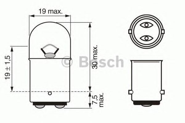 Лампочка накаливания 1987302237 BOSCH
