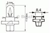 Лампочка 1987302255 BOSCH