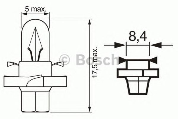 Лампа автомобильная 1987302255 BOSCH