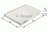 Фильтр салона угольный 1987432300 BOSCH