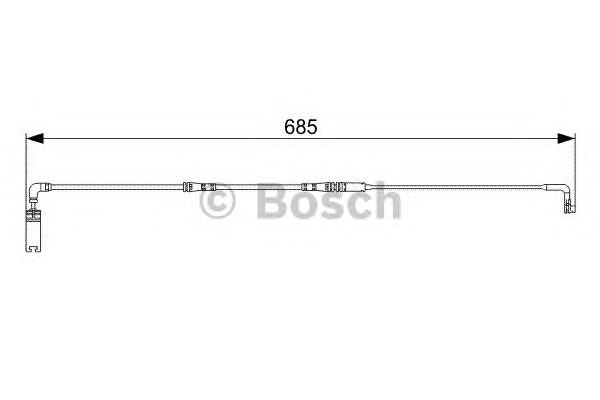 Датчик износа тормозных колодок, задний 1987473003 BOSCH