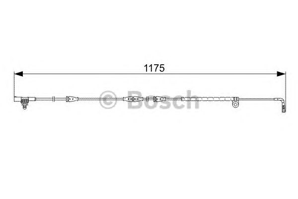 1987473032 BOSCH Датчик износа тормозных колодок передний купить в Львов