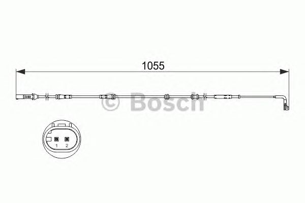BOSCH 1987473507 Датчик износа тормозных колодок задний в наличии Тернополь