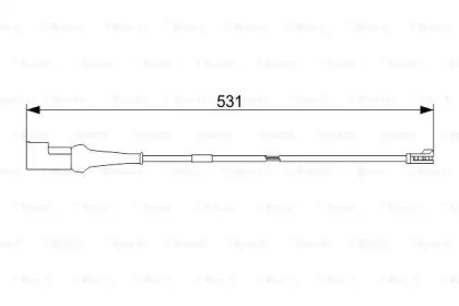  Датчик износа тормозных колодок задний 1987473574 BOSCH