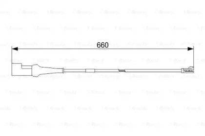 Датчик износа тормозных колодок, задний 1987473575 BOSCH